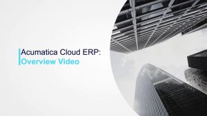 Acumatica Cloud ERP