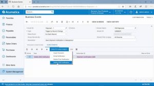 Acumatica web application
