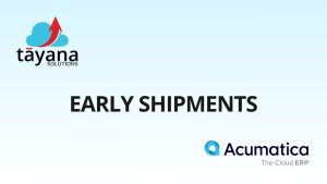 Early Shipments