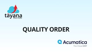 Quality Order