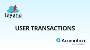 User Transactions