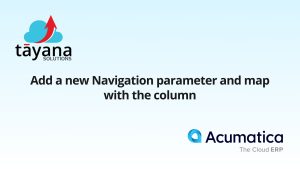 Add a new Navigation parameter and map with the column