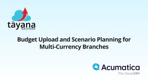 Budget Upload and Scenario Planning for Multi-Currency Branches​