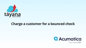 Charge a customer for a bounced check