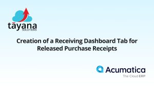 Creation of a Receiving Dashboard Tab for Released Purchase Receipts​