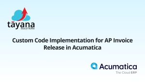 Custom Code Implementation for AP Invoice Release in Acumatica