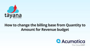 How to change the billing base from Quantity to Amount for Revenue budget