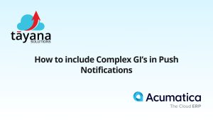 How to include Complex GI’s in Push Notifications​