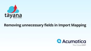 Removing unnecessary fields in Import Mapping