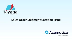 Sales Order Shipment Creation Issue