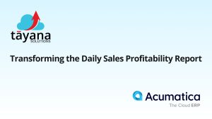 Transforming the Daily Sales Profitability Report