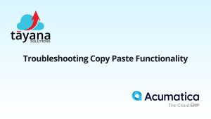 Troubleshooting Copy Paste Functionality
