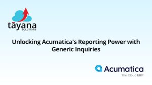 Unlocking Acumatica's Reporting Power with Generic Inquiries​